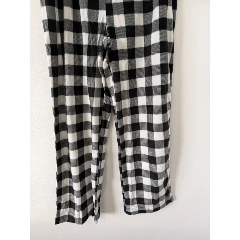 Aeropostale Women's Black & White Checkered Sleep Pants – Size Large – NWT - Picture 3 of 6